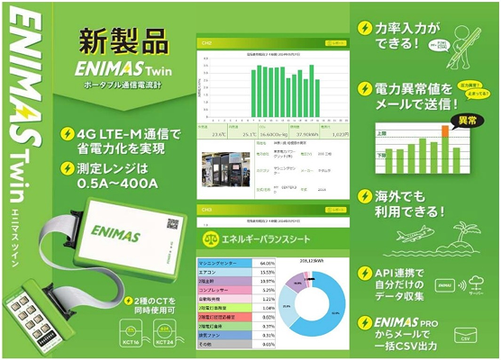 令和７年度トライアル発注認定製品　ポータブル通信電流計 『ENIMAS-TWIN』／株式会社コバヤシ精密工業